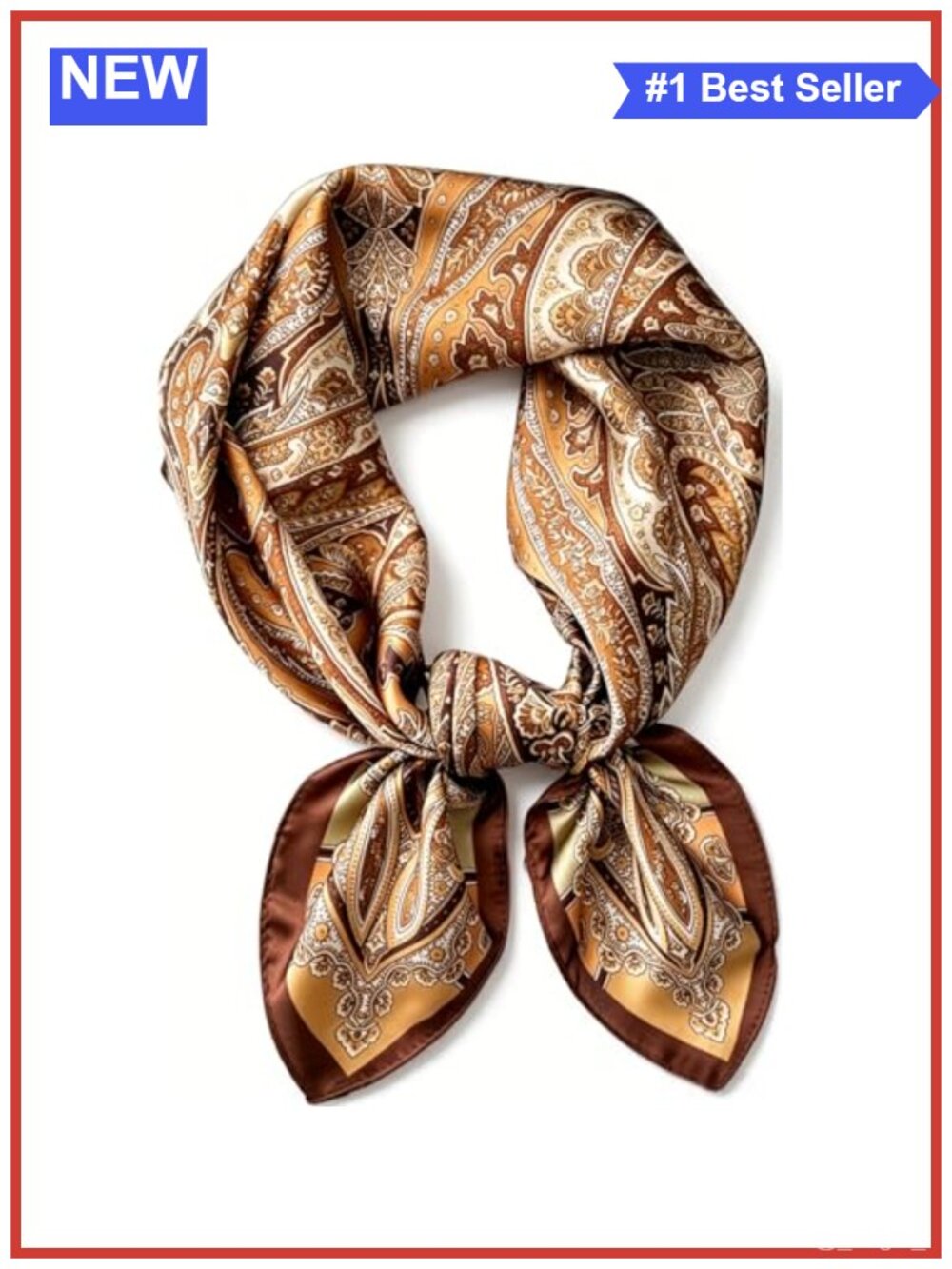 Satin Square Scarf Silk Like 27x27 Fashion Hair Neck Bandana